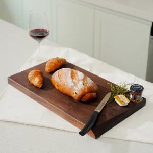 리튠우드 나무도마 월넛 원목 엣지커팅도마 핸드메이드 주방용 플레이팅