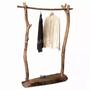 스탠드 우드 행거 이동식 나무 원목 옷장 빈티지 수납 코너 드레스룸 옷가게 나뭇가지 옷걸이