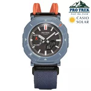 카시오 프로트렉 100M 방수 블루투스 태양광 충전 손목시계 PRJ-B001B-2DR