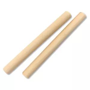 리듬막대 우드스틱 악기채 클라베스 원목스틱 나무막대 2개 1조