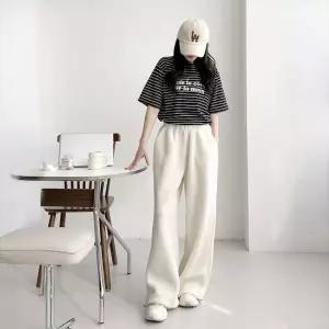 뽀글이 부클 양털 투웨이 밴딩 조거 팬츠 바지 데일리 여행 캐주얼 가을 겨울 40대