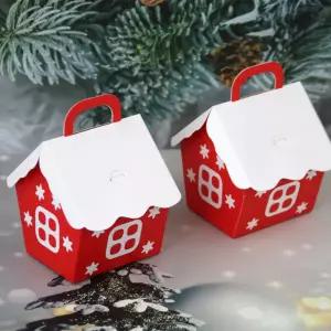 크리스마스 집 모양 답례품 선물 상자 박스 M11398