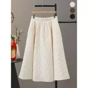 [모노시크]바엘스 퀄팅 패딩 플레어 스커트 MNSS204_P408486989