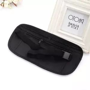 검정 여행용 슬림 복대 소매치기 방지 파우치