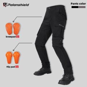 오토바이 방한바지 라이딩 팬츠 낙하 방지 찢어짐 탈부착 보호 장비 사계절용 오프로드 레이싱 작업 바지