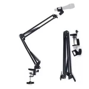 탁상 고정용 2단 관절 마이크 거치대 스탠드 책상용 탁상형