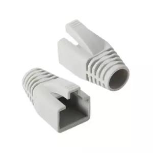 RJ 45 CAT.7 6A 통부트 8파이 그레이 100개 보호캡대용량 인터넷연결 공유기 인터넷선 LAN케이블커버