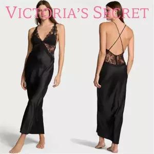 갤러리아 빅토리아시크릿 실크레이스 바이어스 롱슬립 롱드레스 V넥 롱원