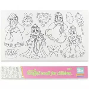 뚝딱 드로잉 롤페이퍼 공주 색칠공부 유아 어린이집 교구 재료