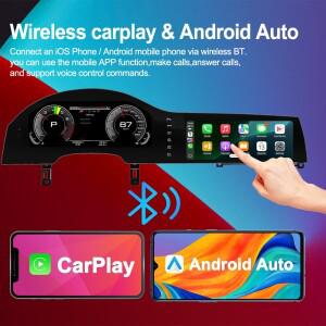 아우디 Q7 2005-2015용 나비화 디지털 클러스터 차량용 DVD 플레이어 듀얼 스크린 안드로이드 카 라디오 LC