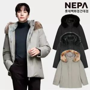 [롯데백화점]네파 남성 아르테 미드 다운자켓 이준호착장 미드 구스 코트 겨울 패딩 7K72077