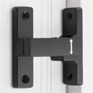 준브라더스 슬라이딩 문걸쇠 잠금장치 C1블랙 슬라이드중문잠금장치