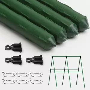 식물 지지대 세트 20mm 90cm 스틸프레임 코팅 지주대 연결자재 구성대 주말농장 넝쿨 텃밭 화분 덩굴 포도