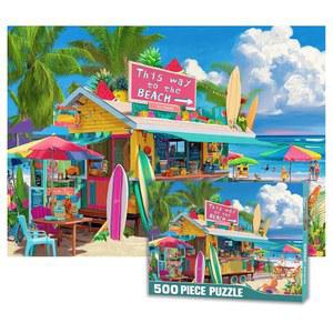 직소 퍼즐 500피스 비치샵 가족 게임 재미있는 (비치샵, 500피스)