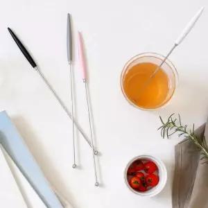 그립감 좋은 손잡이 머들러 음료막대 롱티스푼 차수저 예쁜티스틱