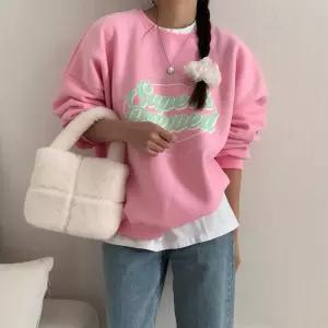 [유야]여성 양기모 면 나염 맨투맨 티셔츠 -FTS0963- 겨울