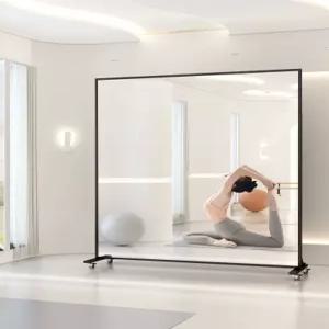 댄스 요가 필라테스 큰거울 피트니스 바퀴 연습실 이동식 전신거울 인테리어