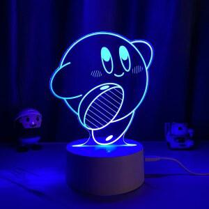 별의 커비 7색 무드등 피규어 닌텐도 스위치 커비 탐험 동맹 시리즈 공식 디자인 장식품