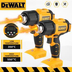 DEWALT DCE530 20V 온도 조절 가능 뜨거운 공기 총 무선 열총 550 ° C 고출력 용접 열풍기 전동 공구