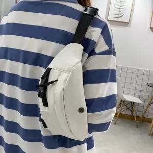 캐주얼 데일리 캔버스 슬링백 미니멀 남녀공용 힙색 직장인