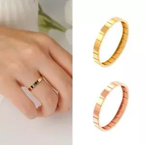 [골드앤] 14K 어반블록엣지 반지 [2.5mm]