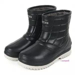 남성 논슬립 방한부츠 반장화 겨울 초경량 방수 털 방한장화 낚시장화 털반rst317