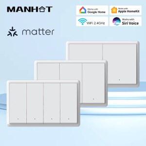 스마트 스위치 Smart Matter WIFI 중성선 필요 버튼 전등 Homekit과 함께 작동