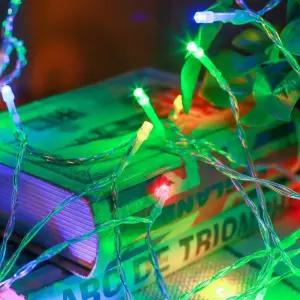 크리스마스 캠핑 차박 성탄트리 장식 건전지 줄전구 반짝반짝 점멸