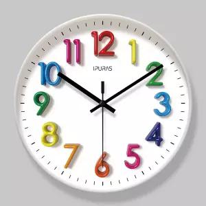 벽걸이 시계 벽시계 무소음 인테리어 거실 식당 침실한 2025년 신작 심플 카툰 캔디 컬러 석영