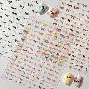 심플 미니 메탈 매듭 리본 네일스티커/네일아트/아트/귀여운/네일/스티커/꾸미기/셀프/숙녀/여성/여자/장식