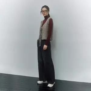 [LAP](김해점)기모 빈티지 절개 와이드팬츠 AR4DPB60