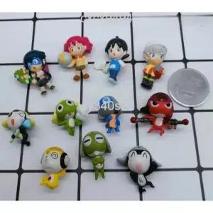  개구리중사 캐릭터 개구리 케로로 기로로 쿠루루 기로로 타마마 피규어 세트 비공식 굿즈