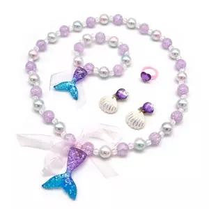 [골드스마일]진주 크리스탈 인어공주 목걸이 팔찌 귀걸이 반지