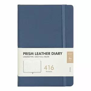 [인디고] 프리즘 레더 데일리 다이어리 (만년형, B6, 32절, 일간) - 블루