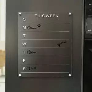 [셀러에이드]주간 플래너 아크릴 칠판 보드 대형 자석 메모 게시판 아크릴자석판