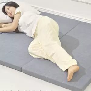 3단 접이식 매트 바닥 토퍼 1인 가구 손님용 탄탄한 수면