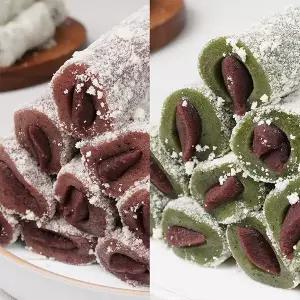 카스테라 흑말이떡 1kg+쑥말이떡 1kg