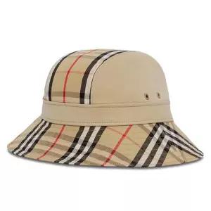 [버버리] 24SS 슈퍼노바 빈티지 체크 개버딘 버킷햇 허니베이지 8057384