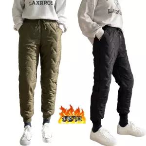 제니유 여성 누빔 양털 고주파 패딩 조거팬츠 겨울 필수 방한템 빅사이즈