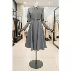 [갤러리아] [25 겨울]카라형 A라인지퍼 원피스(J254XSE018)