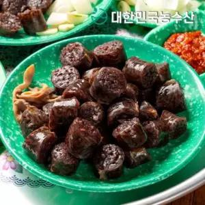 [대한민국농수산]쫄깃하고 풍미있는 돼지 순대 찰순대 500g 외 순대 골라담기  찰순대 피순대 야채순대 외)