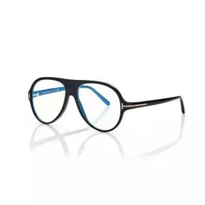 [Tom Ford] 톰포드 FT TF5012-B 001 파일럿 반짝이 검정 남성용 53mm 안경테
