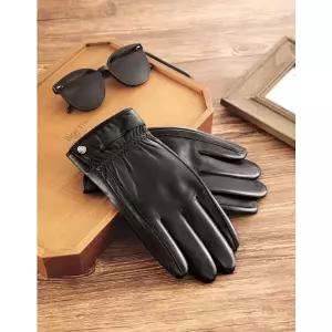 [크리스찬케리] 남성 가죽장갑 특대사이즈 CK-1010 극세사 안감 따뜻한 방한 스마트터치 장갑