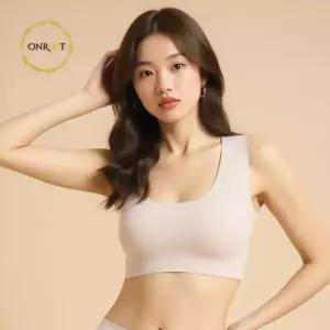 [온루트] 초경량 데일리 기능성 심리스 스포츠 브라 여성 무봉재 노와이어 노후크 요가 필라테스 러닝 등산 헬스 운동용 / 편안한 착용감 / 땀 배출 우수
