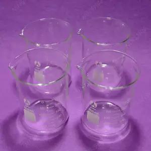 300mL 유리 비커 4 개개 로우 폼 비커 아이템 실험실 유리웨어