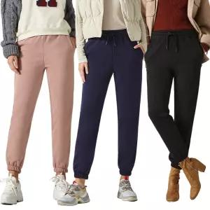 [로즈엘리][3장세트] 겨울 여성 융털 조거바지 두툼바지