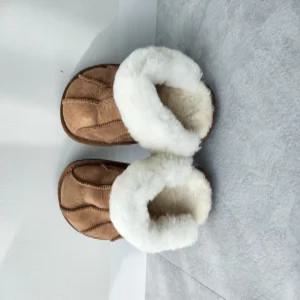 [모노폴로지][MD추천FW]천연 양털 스웨이드 데일리 슬리퍼 보스턴뮬 양털슬리퍼 크록스 양털 부츠