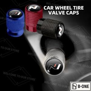 자동차 밸브 캡 휠 타이어 에어 스템 보호 커버, N 로고 엘란트라 산타페 투싼 소나타 I30 I40 lx25 Ix35,