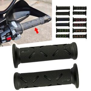 22MM 범용 오토바이 핸들 바 오토바이 그립 고무 수정 액세서리 스즈키 Benelli 용 모토 핸들