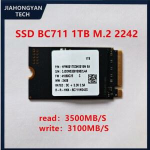 엔비스템 SSD Hynix BC711 1T 2242 M 2 NVME 솔리드 스테이트 드라이브 PCIe 3 0X4 노트북 데스크탑용 원본
